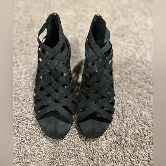 Eileen Fisher Oodle Barley Nubuck Leather Sandal Black , size 10 - Picture 8 of 12